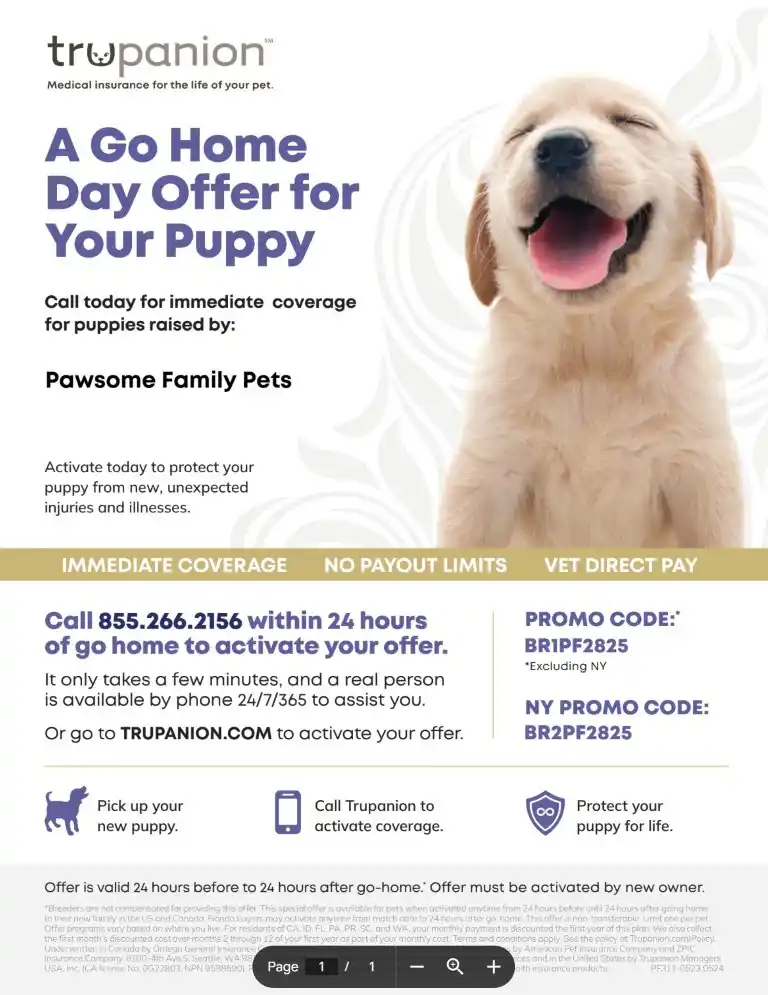 trupanion Medical Insurance for the life of your pet promo from Pawsome Family Pets